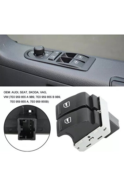 Aftermarket Butoane pentru 2 geamuri electrice VW Transporter T5 T6 Caravelle