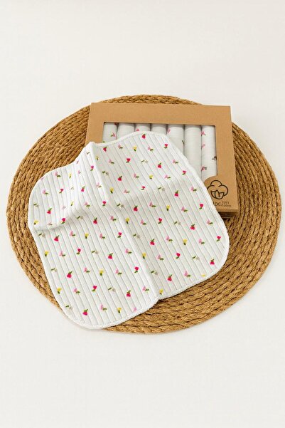 BYS BABY FASHION 100% Organic Cotton 7-Pack Newborn Baby Girl-Boy Mouth Wipes Boxed