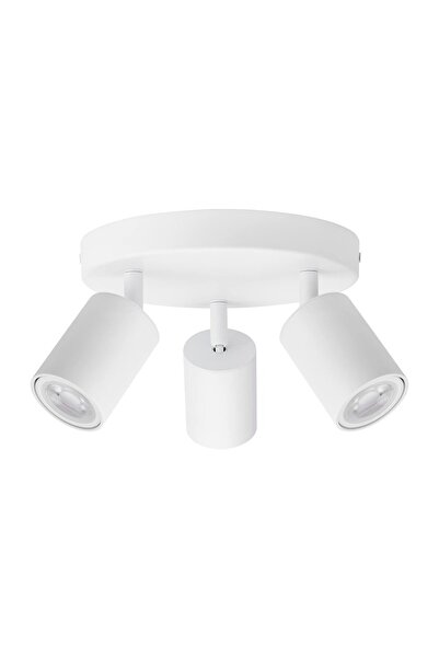 ROSE LIGHTING spot 3lü yuvarlak beyaz renk salon-mutfak-yatak odası ledli avize