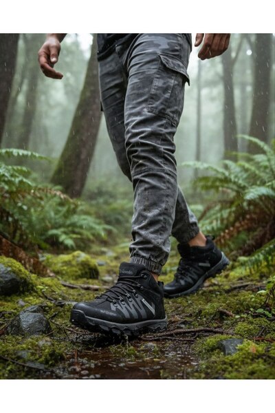 Erkek Su ve Hava Geçirmez Outdoor Trekking Bot – İçi Polar, Kaymaz Tabanlı, Kışlık