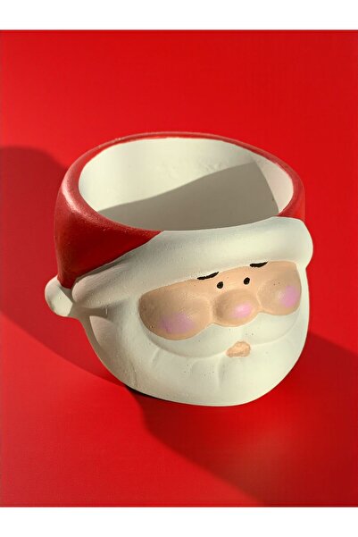 unique florya New Year's Gift Santa Claus Vase Figurine Candle Holder Cobalt 9X6Cm Gift Handmade