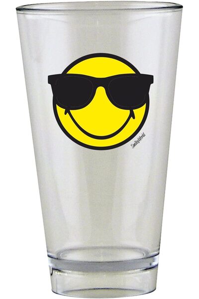 Zak Designs Smiley Glass Tumbler Sunglasses
