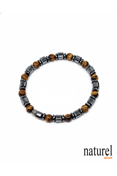 Naturel Tılsım Tiger Eye 6mm Natural Stone Bracelet