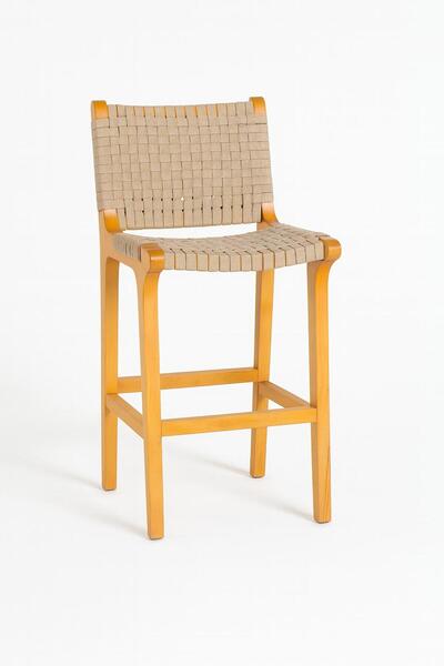 AlyaM İKİLİ AHŞAP BAR SANDALYESİ(2adet)