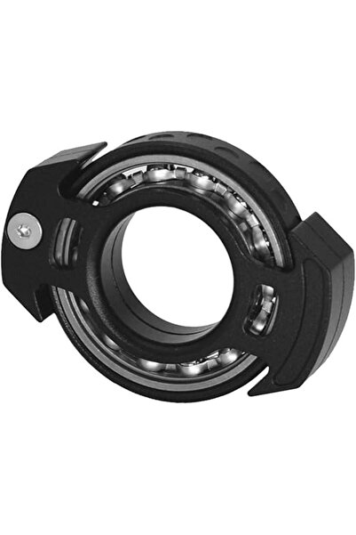 ECVV لعبة فيدجيت سبينر المعدنية، حلقة معدنية EDC، لعبة إصبع اليد للبالغين (أسود)