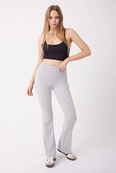 Silinsta Women's High Waist Gray Premium Shaping / Sculpting Flared Leggings