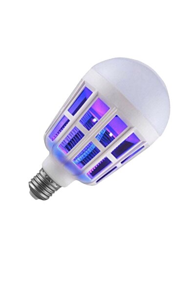 KlaussTech Bec LED anti-insecte puternic - 2 în 1 cu lampă UV împotriva insec...