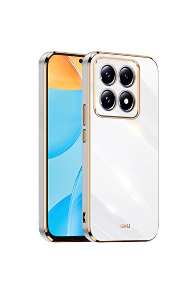 m.tk moveteck Xiaomi Mi 14T Pro Kılıf Kamera Korumalı Parlak Gold Altın işlem...