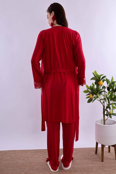 ByLohusa Effortt Cherry Dressing Gown Maternity Maternity Pajama Set