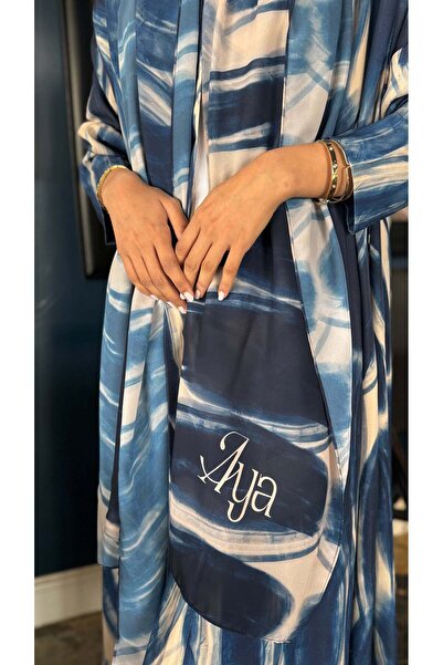 AYA mw1418-Summer-Abaya-Printed-Bord