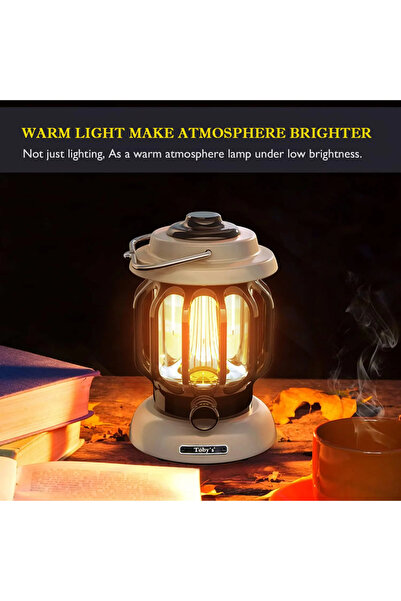 Urbanza Vintage LED Camping Lantern Rechargeable | Portable Outdoor Light for Travel, Hiking & Emergency