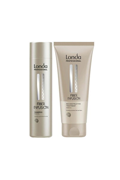 Londa Professional Πακέτο Fiber Infusion – Σαμπουάν 250ml + Θεραπεία 200ml (ταλαιπωρημένα μαλλιά)