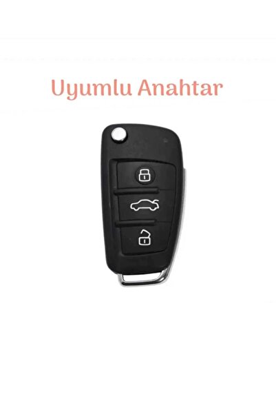 GMA KEYS Audi A1 A3 8P 81 A4 A5 B6 B7 B8 A6 A7 C5 C6 4F Q3 Q5 Q7 Nano Key Protection Case White Silver Color