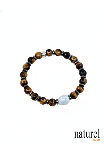 Naturel Tılsım Tiger Eye 8mm Natural Stone Bracelet