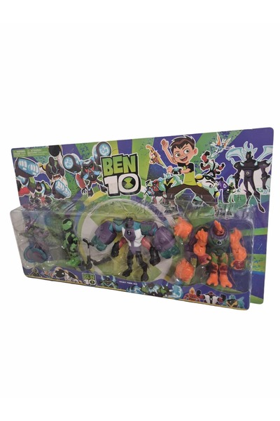 Virtual Trend Set of 4 Virtual Trend® Figures, Ben 10, Blue Orange, 12 cm