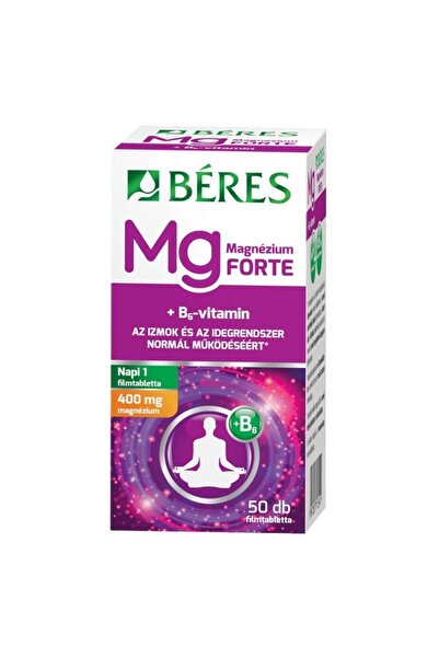 Béres Magnesium 400 mg forte + vitamin B6 film-coated tablets Beres 50 pcs