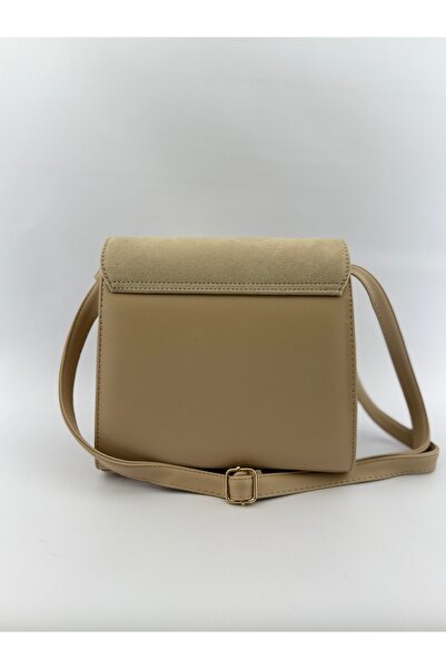 SİNİSA BAG Women's Vintage Model Suede Detailed Shoulder Bag