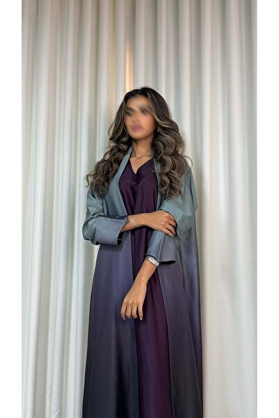 AYA mw1654-Abaya-with-two-materials-inside-crepe-outside-print