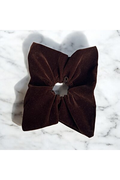 Rachel Suede Velvet Bitter Brown Square Bag Buckle and Bow Buckle Set of 2 - 15 cm