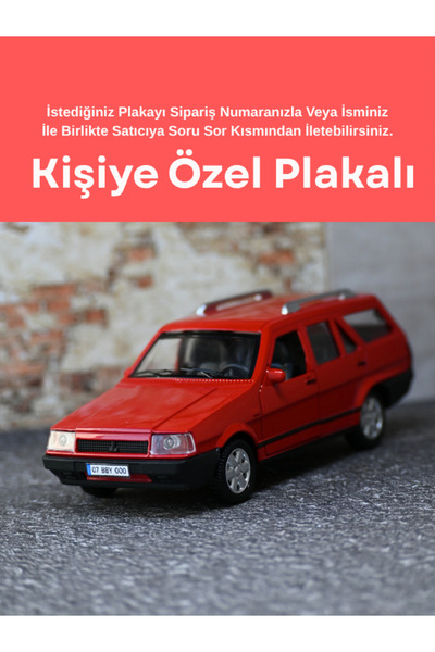 bebeym Kartal Slx Metal Oyuncak Araba - Kişiye Özel Plakalı Kartal Oyuncak Ar...