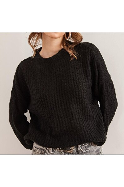 DİMA Standard Size Plain Basic Knitwear Sweater