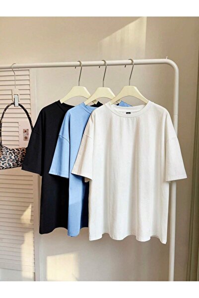 rocassi 3-ΤΕΜΑΧΙΑ ΣΕΤ Γυναικεία μπλουζάκια oversized