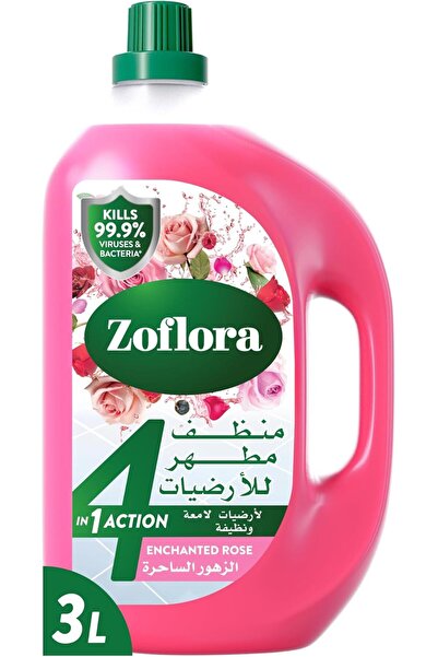 Zoflora Floor Cleaner Enchanted Rose 3L - Multipurpose Antibacterial Disinfectant