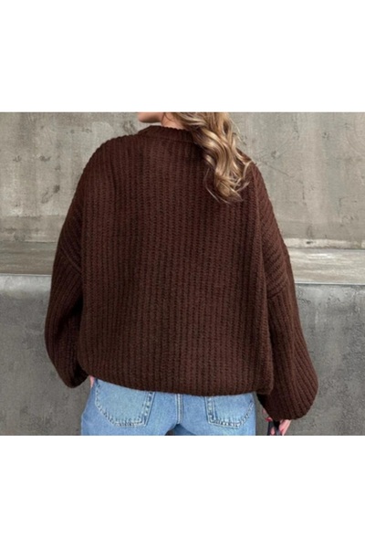DİMA Standard Size Plain Basic Knitwear Sweater
