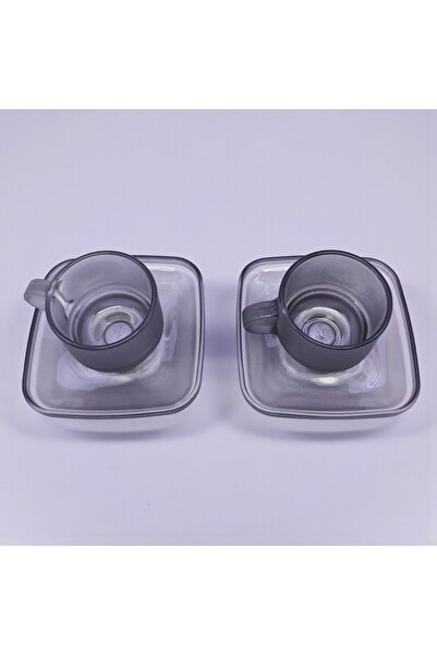 sharp&art Glass Coffee Cup Set, 2 Person, 80 Ml.
