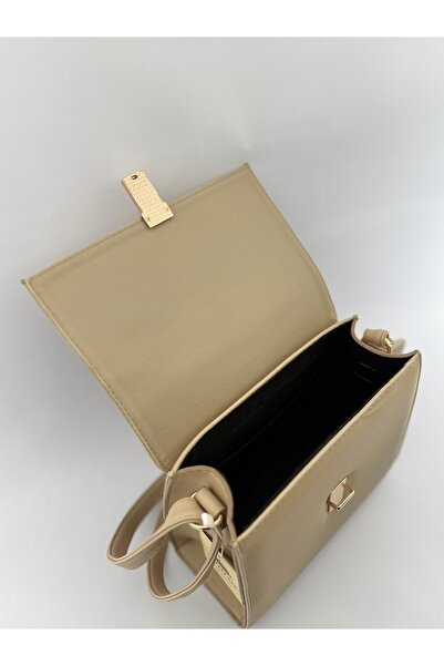 SİNİSA BAG Women's Vintage Model Suede Detailed Shoulder Bag