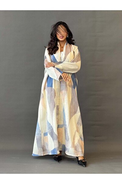 AYA عباية كول ويفي من القماش الأسود