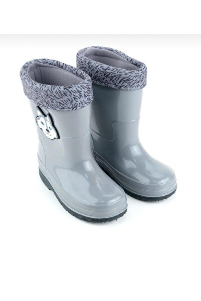 Lion Winter Children's Waterproof Rain Boots with Warm Lining Inside