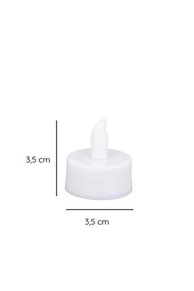 Root Made Dekoratif 1 Adet Ledli ve Pilli Tealight Mum Pil Dahil