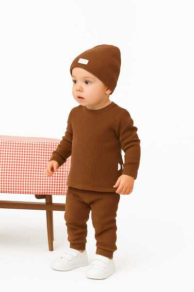 ESLA KİDS Baby Hat and Two-Piece Set