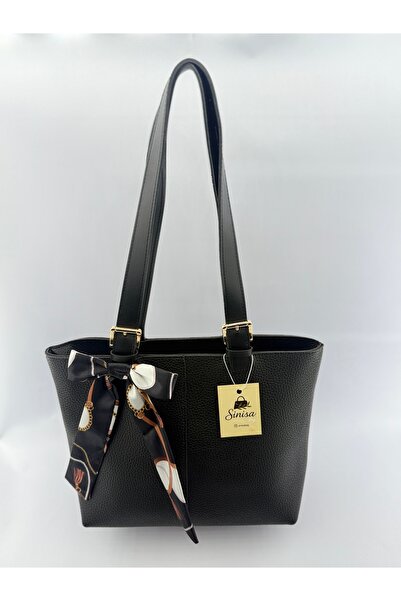 SİNİSA BAG Women's Scarf Detailed Hand and Shoulder Bag