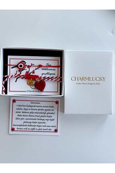 CHARMLUCKY Murano Heart Charm Bracelet