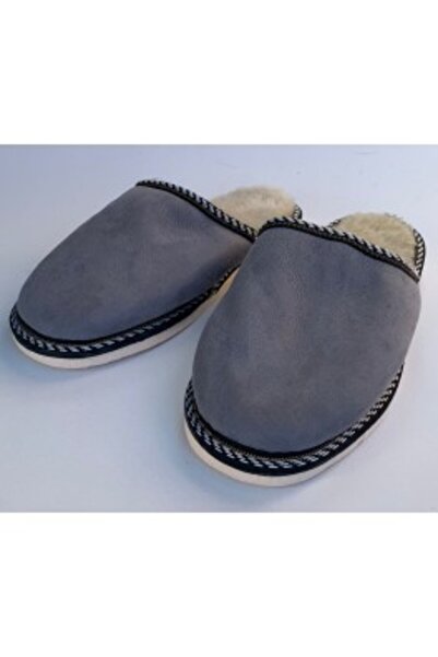 PFA CIOCARLAN ELENA Men's fur and genuine leather slippers (flops) 44 EU