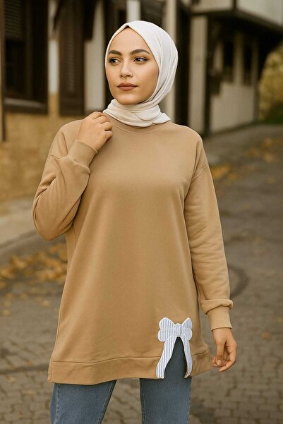 ECK MODA Women's Long Sleeve Crew Neck Sweatshirt