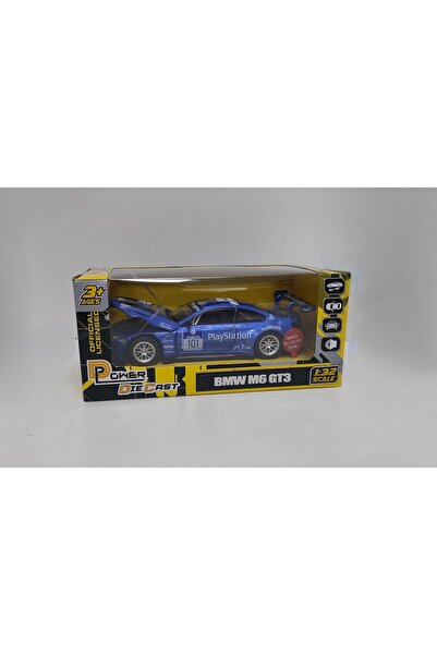 MSZ D-power BMW M6 GT3 - Blue Die-Cast 1:32 Metal Toy Car (Pull Back)