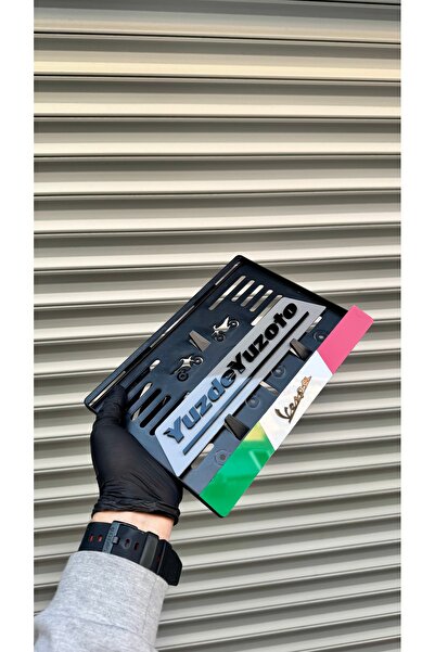 YUZDEYUZOTO 1. Sınıf Premium Pleksi Motor Plakalık Vespa Uyumlu