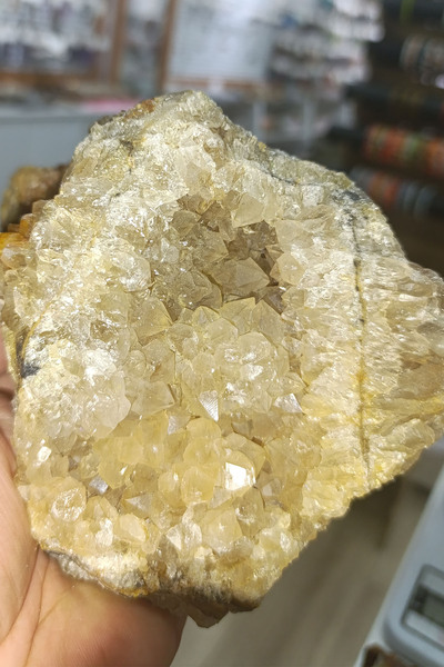 TAŞÇIZADE Sitrin ve Kuvars Taşı Ham Natural Doğaltaş Kütle 2211 Gr