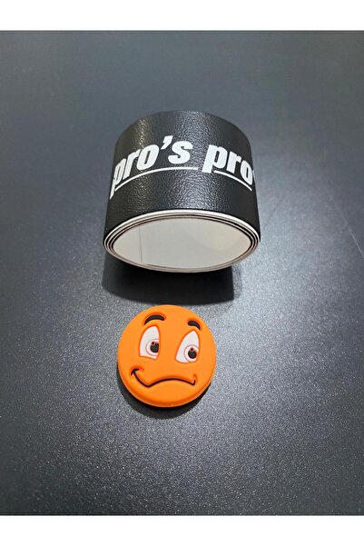 Pro's Pro TENİS RAKET KAFA KORUYCU BANT 40 CM 1 adet / Turuncu göz figürlü ti...