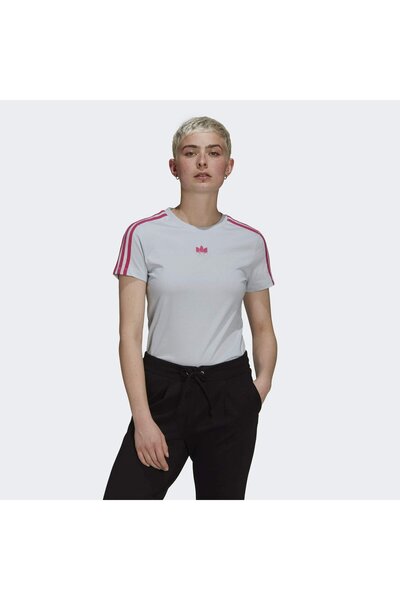 adidas Women's T-shirt, Originals, Blue grey, Cotton