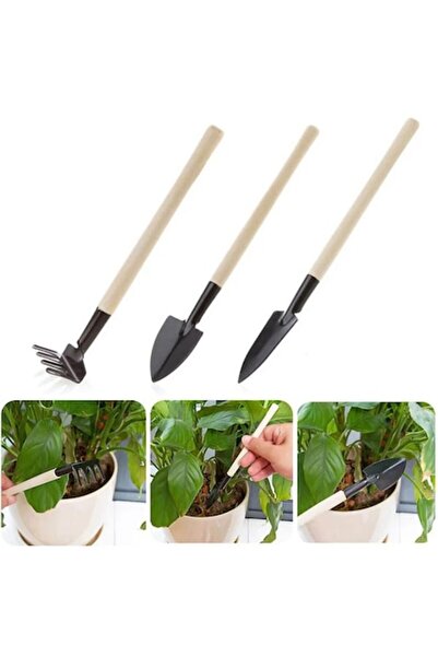 OEM Set of 3 Gardening Tools with Wooden Handle