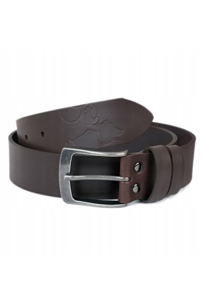 Other CUREA BĂRBĂTEASCĂ DIN PIELE MARO WILD DENIM, PIELE GRAIN AUTENTICĂ, Măr...