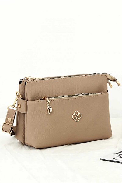 Nudia Дамска чанта с много отделения и цип