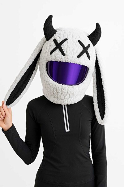 Beta peluş motosiklet kask kılıfı kask süsü