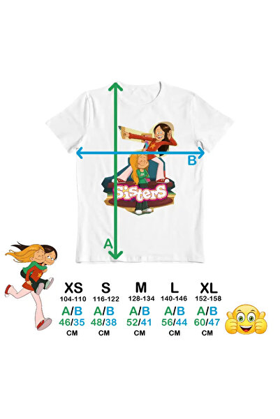 OEM Kids Girls T-Shirt The Sisters Cartoons