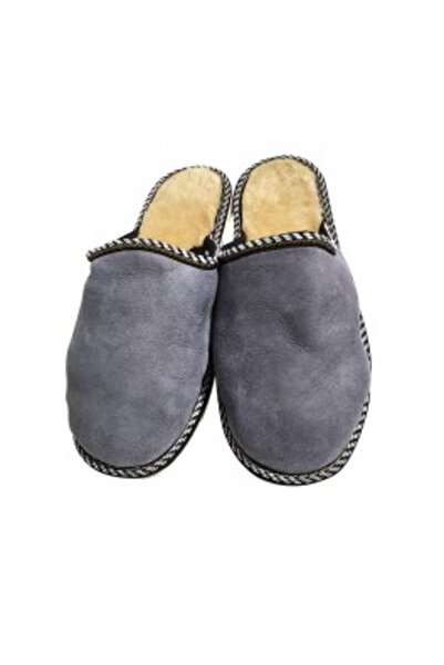 PFA CIOCARLAN ELENA Men's fur and genuine leather slippers (flops) 44 EU