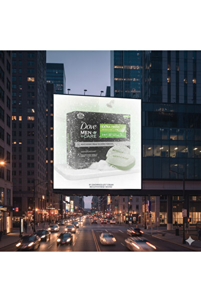 Dove Men+Care 3×1 Refreshing Soap - 6 x 106g